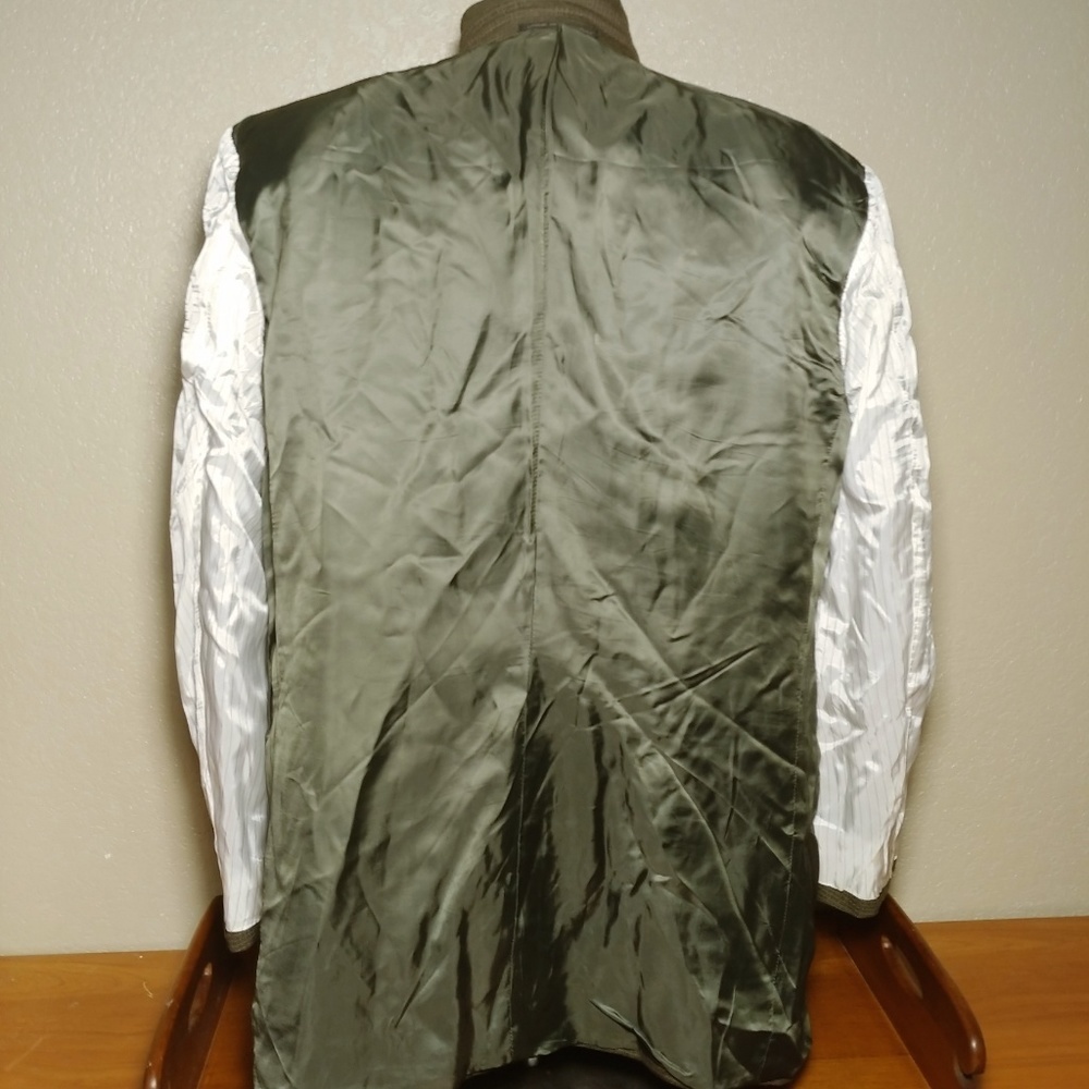 Ermenegildo Zegna Green Wool Sport Coat 45R - Picture 6 of 8